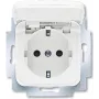 BUSCH JAEGER 20 EUKB-214 - CEE 7/3 - 2P+E - blanco - 250 V - 16 A - 71 mm