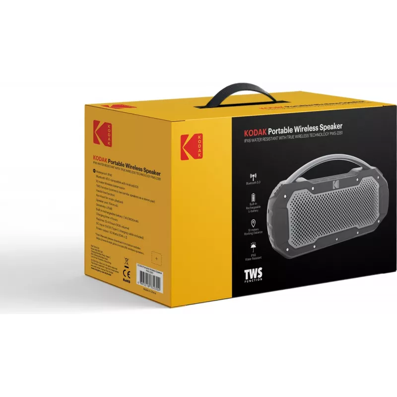 Altavoz portátil Kodak PWS-2261, negro