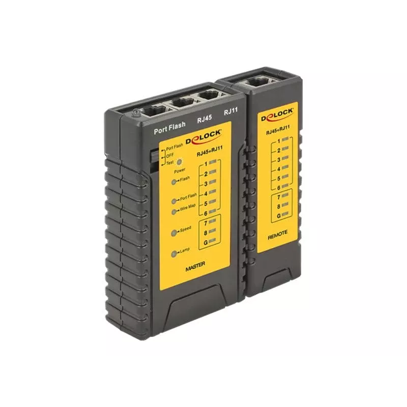 Comprobador de cables Delock + Portfinder - set comprobador de red (86407)