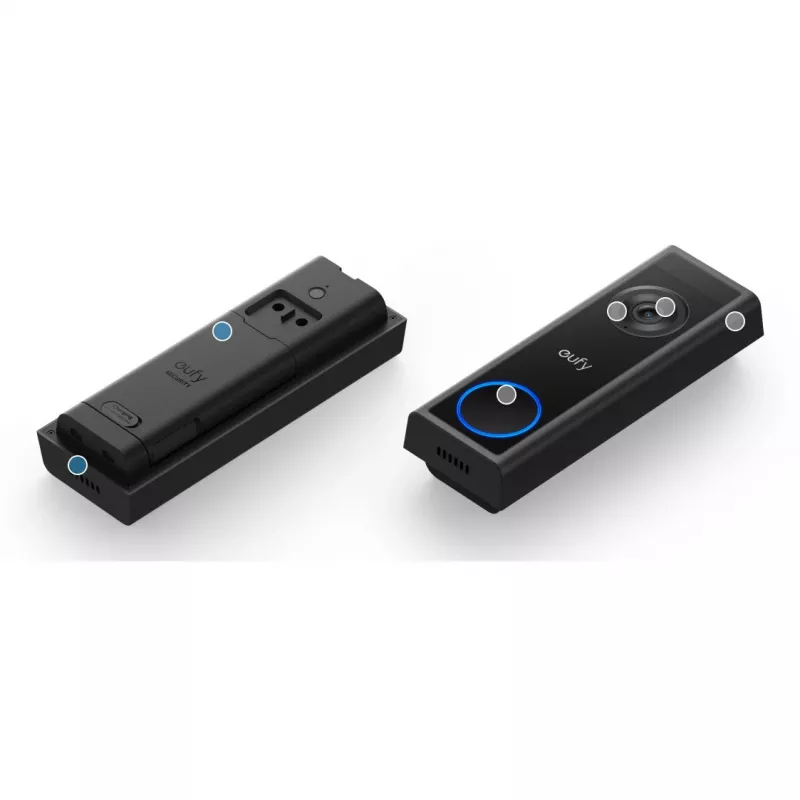 Videoportero Eufy C31 2K con soporte microSD, 2560×1440, 6500 mAh, con cable e inalámbrico, negro
