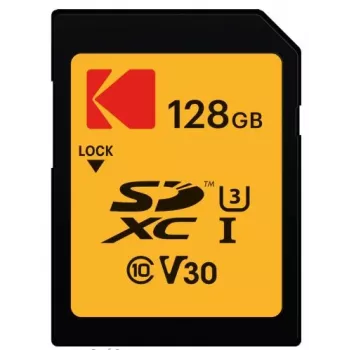 Kodak - Tarjeta de memoria flash - 128 GB - UHS Class 3 / Class10 - 650x - SDXC UHS-I (EKMSD128GXC10HPRK)