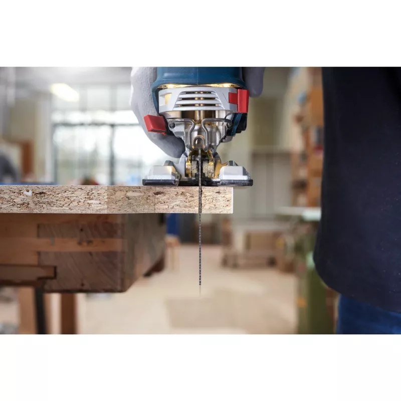 Bosch T 101 AOF Clean for Hard Wood hojas de sierra de calar, bimetálicas, 83 mm, 5 uds.