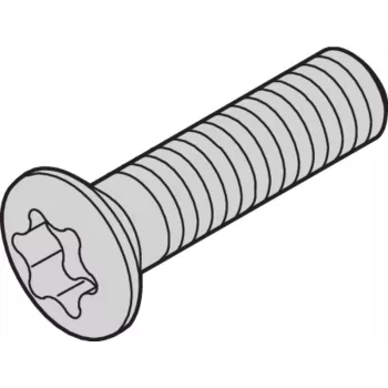 SCHROFF Tornillo de cabeza bombeada - LIKOSHR M2.5X10 PENTORX 100X (24560179)