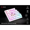 Teclado gaming Savio Phenix WHITE GAT RED PUD con cable inalámbrico USB Bluetooth RGB LED