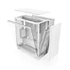 Caja de PC NZXT H7 Flow RGB Midi Tower Blanca — cristal templado, EATX, frontal 3×120mm, USB-C