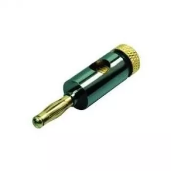 Conector banana Shiverpeaks metal 6mm negro