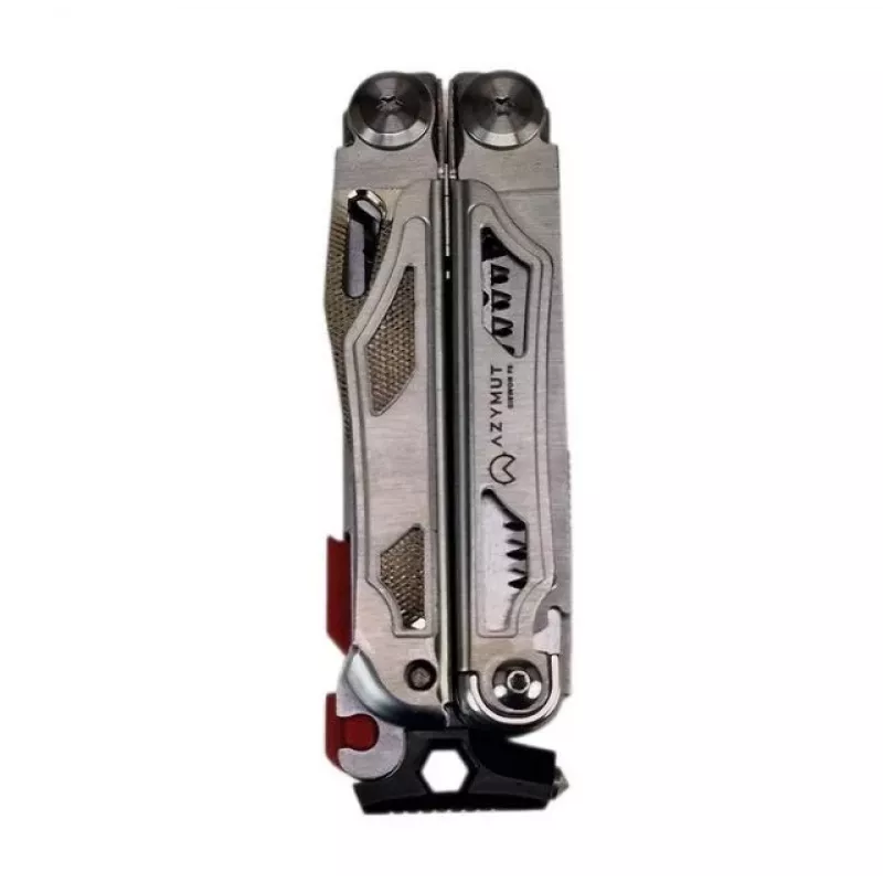 Multitool AZYMUT Giewon FS Fire Starter multiusos con 19 herramientas, piedra de fuego, silbato, funda de cinturón (H2038A)