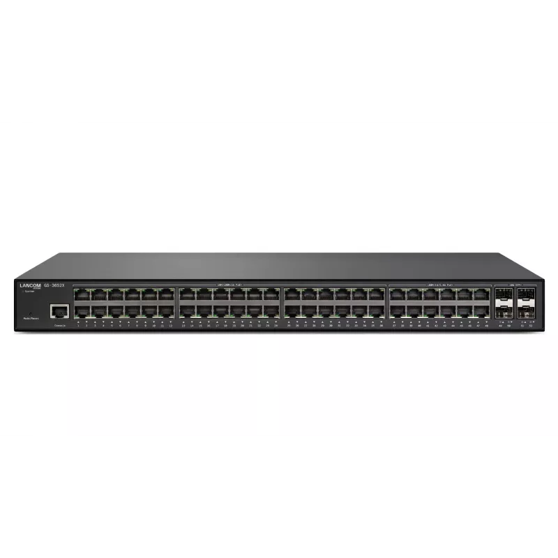Lancom GS-3628XUP, L3, 2.5G Ethernet (100/1000/2500), Power over Ethernet (PoE), instalación en rack, 1U