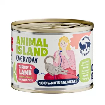 ANIMAL ISLAND Everyday pavo y cordero - comida húmeda para gatos - 200 g