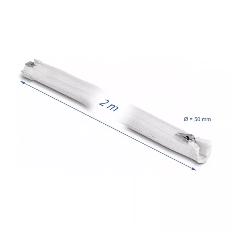 Funda trenzada DeLOCK 20829 2 m x 50 mm blanca
