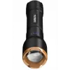 Linterna Duracell DF2500R — negra, linterna de mano recargable