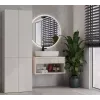 Armario de baño Nel DD 1K cesta color crema puertas largas