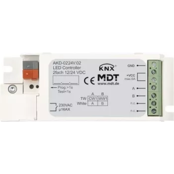 MDT AKD-0224V.02 Controlador LED 2 canales, para tiras blancas (AKD-0224V.02)