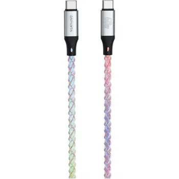 4smarts 541440 RGBCord cable de USB-C a USB-C, USB 2.0, 60W, 1,5 m