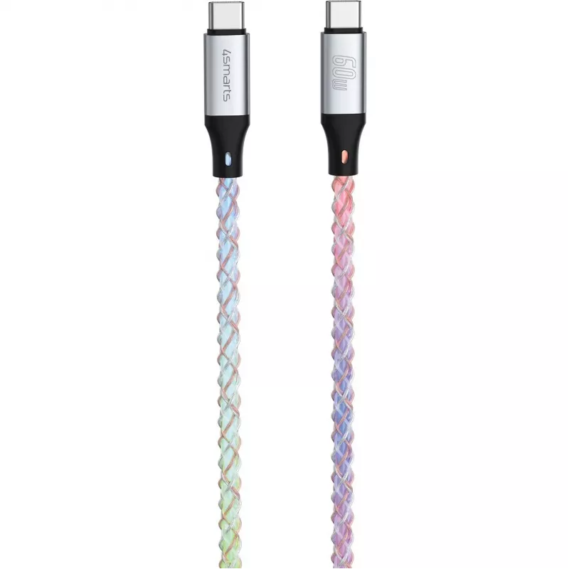 4smarts 541440 RGBCord cable de USB-C a USB-C, USB 2.0, 60W, 1,5 m