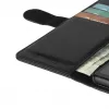 Funda cartera Krusell para Apple iPhone 12 Pro Max – negra, funda tipo folio con compartimento para tarjetas