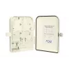 Caja distribuidora de fibra óptica Extralink Edith 16 hilos gris ABS