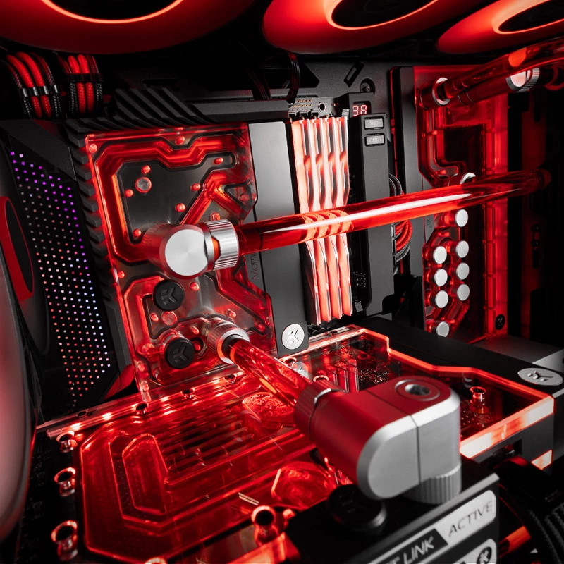 Cubierta de E/S EK Water Blocks para ROG Maximus Z690/Z790 Extreme — EK-Quantum Momentum², negra