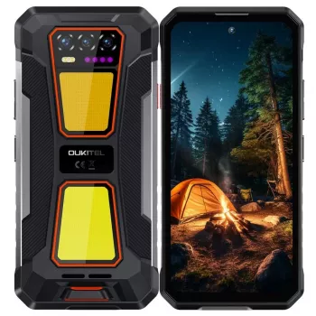 Smartphone OukiTel WP58 Pro 5G – pantalla de 6,7 pulgadas, 8 GB RAM, 512 GB almacenamiento, batería 10000 mAh, Naranja