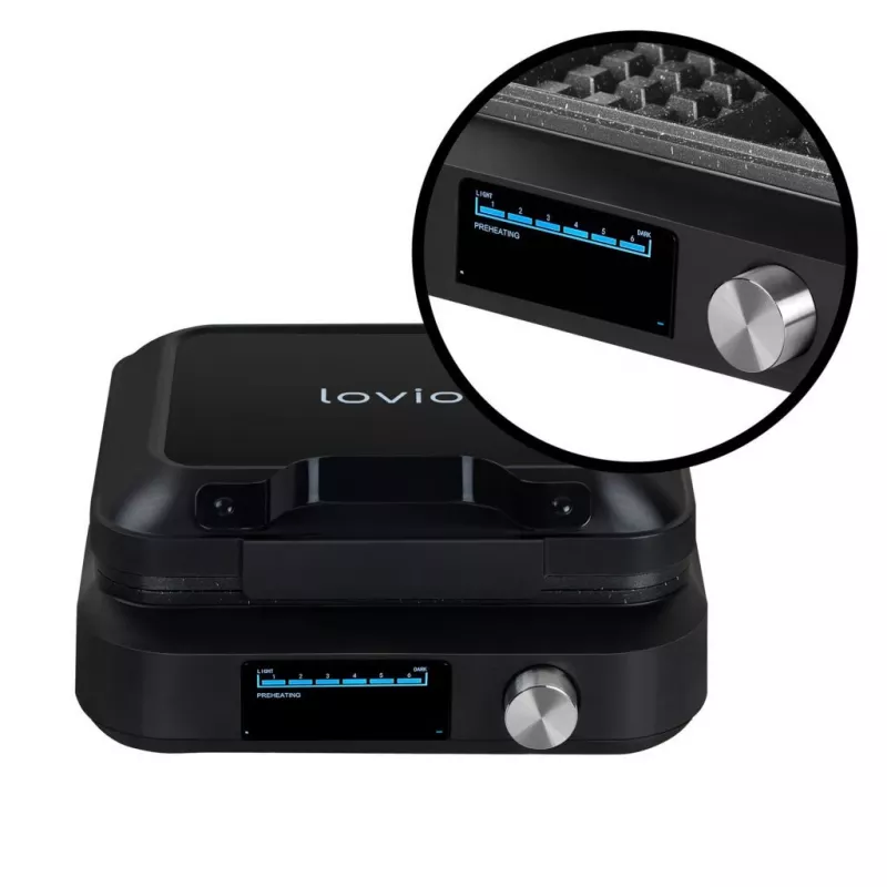 Gofrera Lovio LVWF002BK 1500W negra