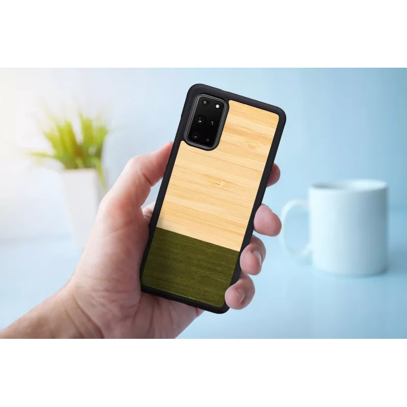 Funda para móvil Man and Wood para Samsung Galaxy S20+ – bambú, forest negra