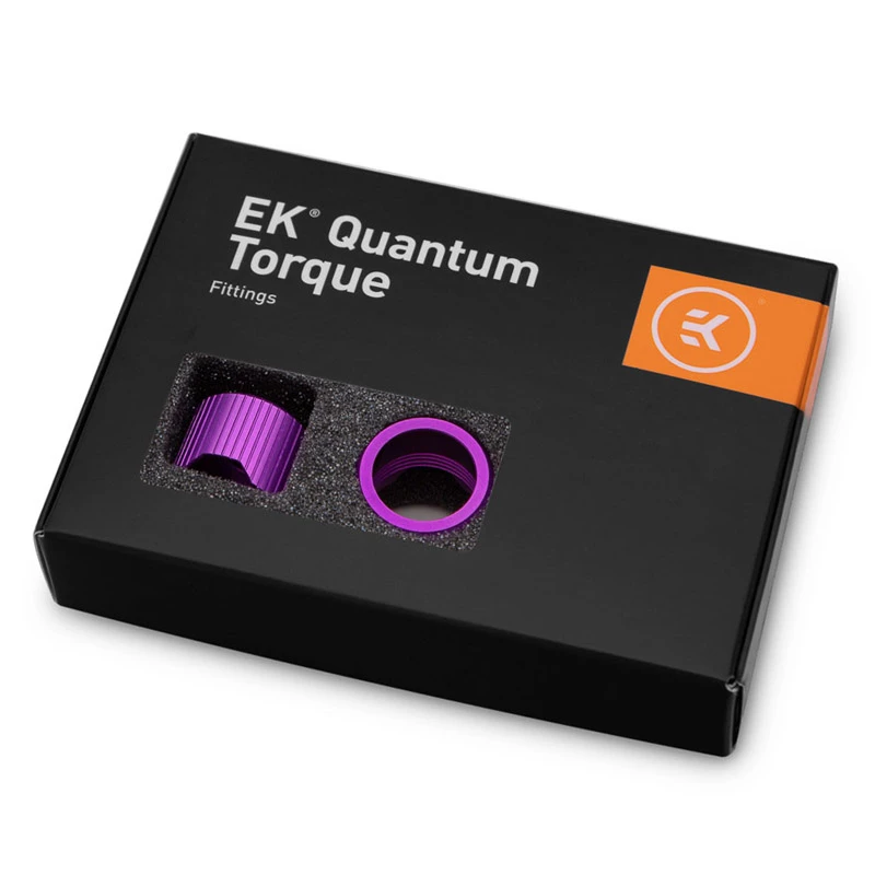EK Water Blocks EK-Quantum Torque Anillos de compresión STC 16, Morado, pack de 6