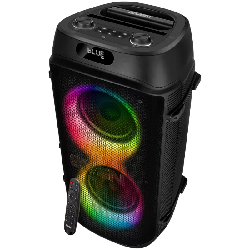 SVEN PS-850, (100W, TWS, Bluetooth, FM, USB, microSD, pantalla LED, 8000mAh)