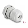 Prensaestopas EX DeLOCK M12 gris 2 uds. poliamida