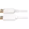 Cable adaptador Sharkoon DisplayPort 1.2 > HDMI 4K blanco 3 metros