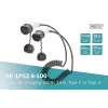 Cable de carga EV en espiral Digitus 10 m Type 2 a Type 2 32 A 240 V