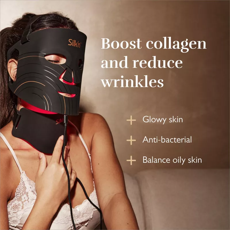 Dispositivo de fototerapia Silk'n FNLM2PEU001 — negro, a pilas, antiaging/antiarrugas