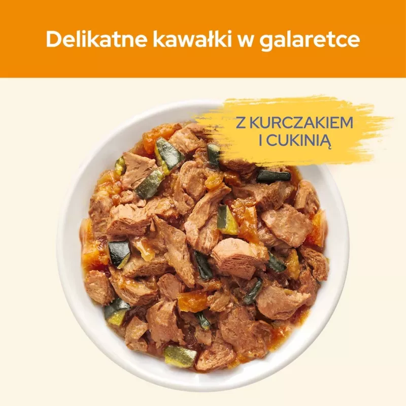 Purina Cat Chow comida húmeda para gatos con pollo y calabacín, 10 x 85 g