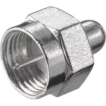 Wentronic goobay - Resistencia de terminación coaxial - conector macho F (11393)