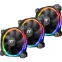 Thermaltake Riing 12 LED RGB Sync Edition CL-F071-PL12SW-A ventilador de caja de 120 mm, 3 uds., hasta 1500 rpm, negro
