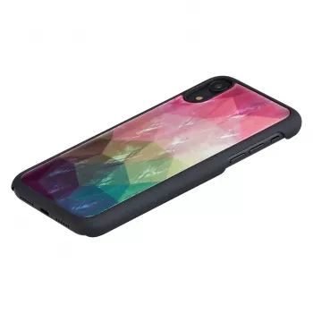 Funda para smartphone iKins para iPhone XR — diseño de flores acuáticas, negra