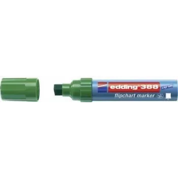 Rotulador para flipchart Edding 388 punta única redonda/bisel 4–12 mm, verde, 1 ud.