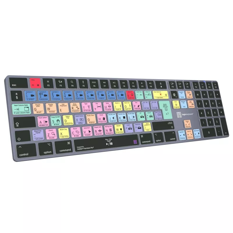 Logickeyboard LKB-PPROCC-TM-UK Adobe Premiere Pro CC Titan teclado, distribución UK, Mac
