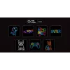 Letrero de neón MANTA Neon Lights Dog with Glasses Manta SNL69MT – lámpara de pared LED de neón decorativa con diseño de perro
