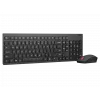 Teclado y ratón Lenovo inalámbricos negros