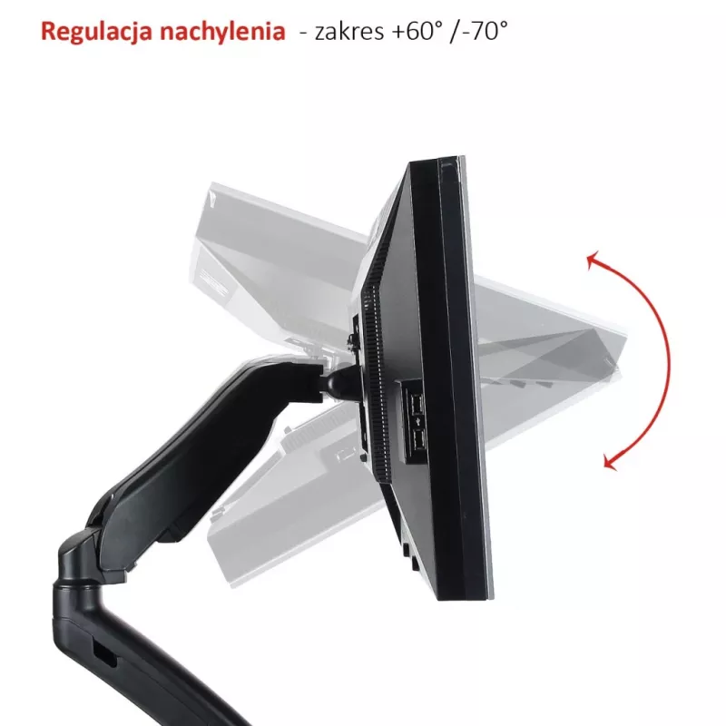 ART soporte de escritorio con resorte de gas para 1 monitor