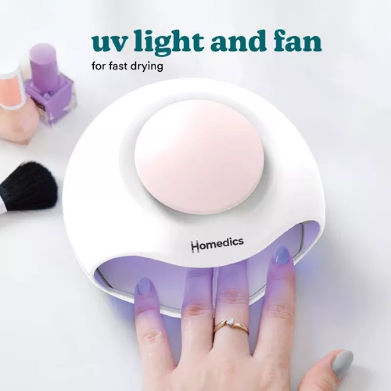 Secador de uñas HoMedics ND-H100WH dispositivo compacto de secado rápido para salones y uso doméstico