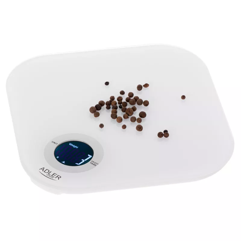 Báscula de cocina Adler AD 3180 División 1 g LCD Blanco