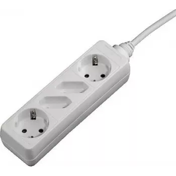 Hama 00121921 protección contra sobretensiones blanca 4 salidas AC 230 V 1,4 m