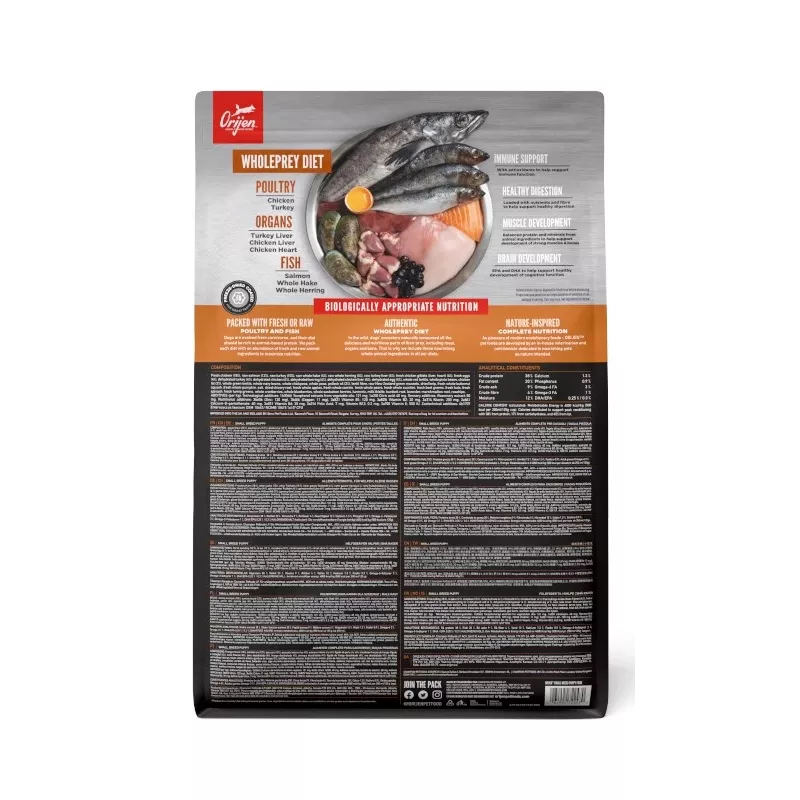 ORIJEN Pienso para cachorros de razas pequeñas - pienso seco para perros - 1,8 kg