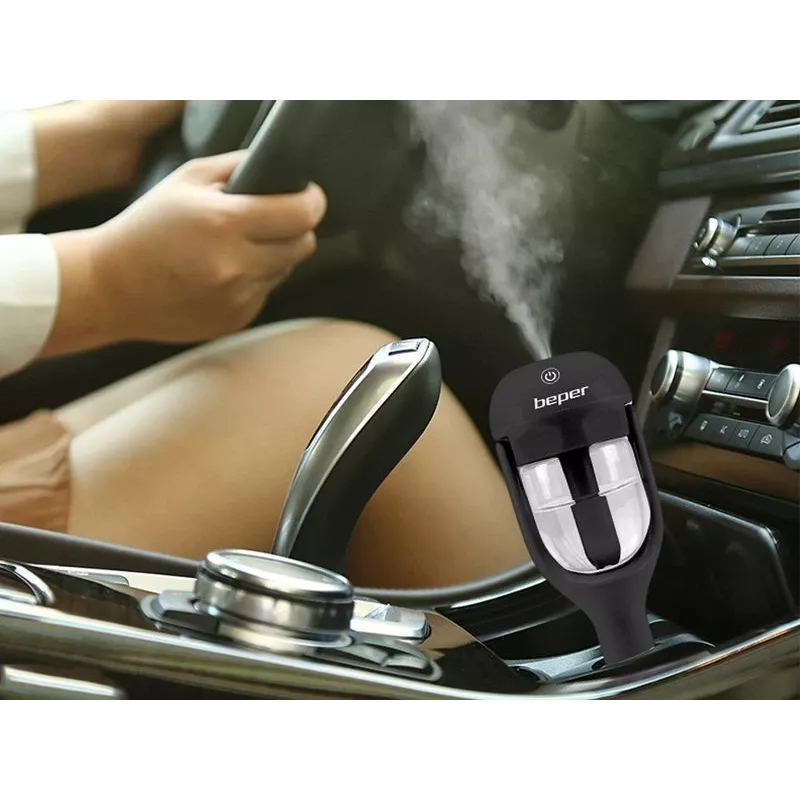 Beper P205DIF100 Difusor de aromas y humidificador para coche, 2 modos de nebulización