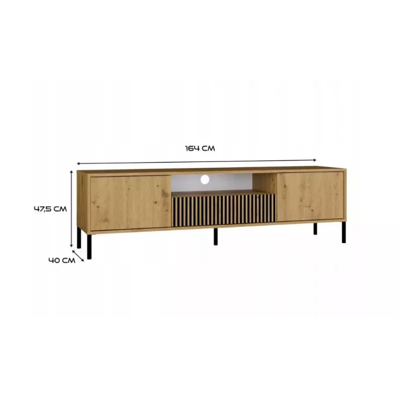 RTV KAMARO 160 esbelto/GŁ roble Artisan