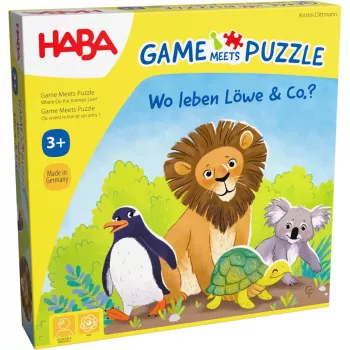 Juego y puzle - Dónde viven el león y compañía, juego de mesa