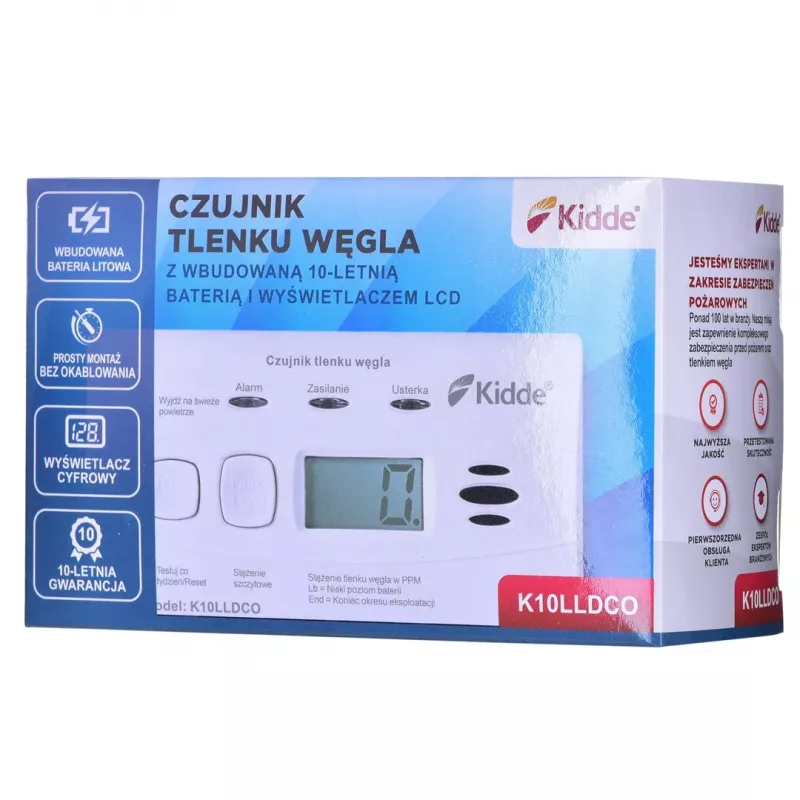 K10LLDCO KIDDE detector de monóxido de carbono y monóxido de carbono