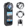 Tapas de objetivo Puluz PU750T para Insta360 X5 – set de tapas protectoras con encaje a presión
