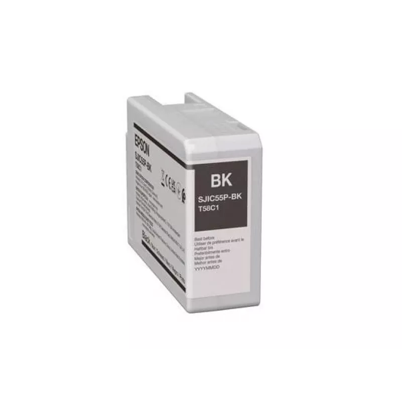 Cartucho de tinta Epson SJIC55 (BK) para ColorWorks CW-D6500/D6000 – negro